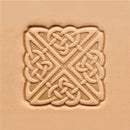 Outil Matoir 3D Tandy Leather pour créer un motif carré celtique dans le cuir ou autres matériaux.