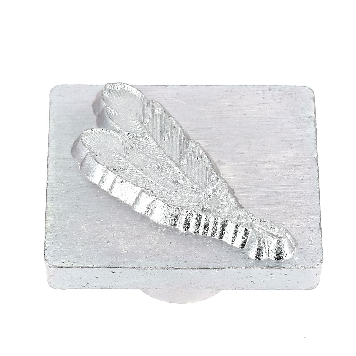 Outil Matoir 3D Tandy Leather avec motifs de plumes pour la décoration du cuir, modèle 8600.