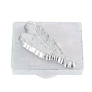 Outil Matoir 3D Tandy Leather avec motifs de plumes pour la décoration du cuir, modèle 8600.