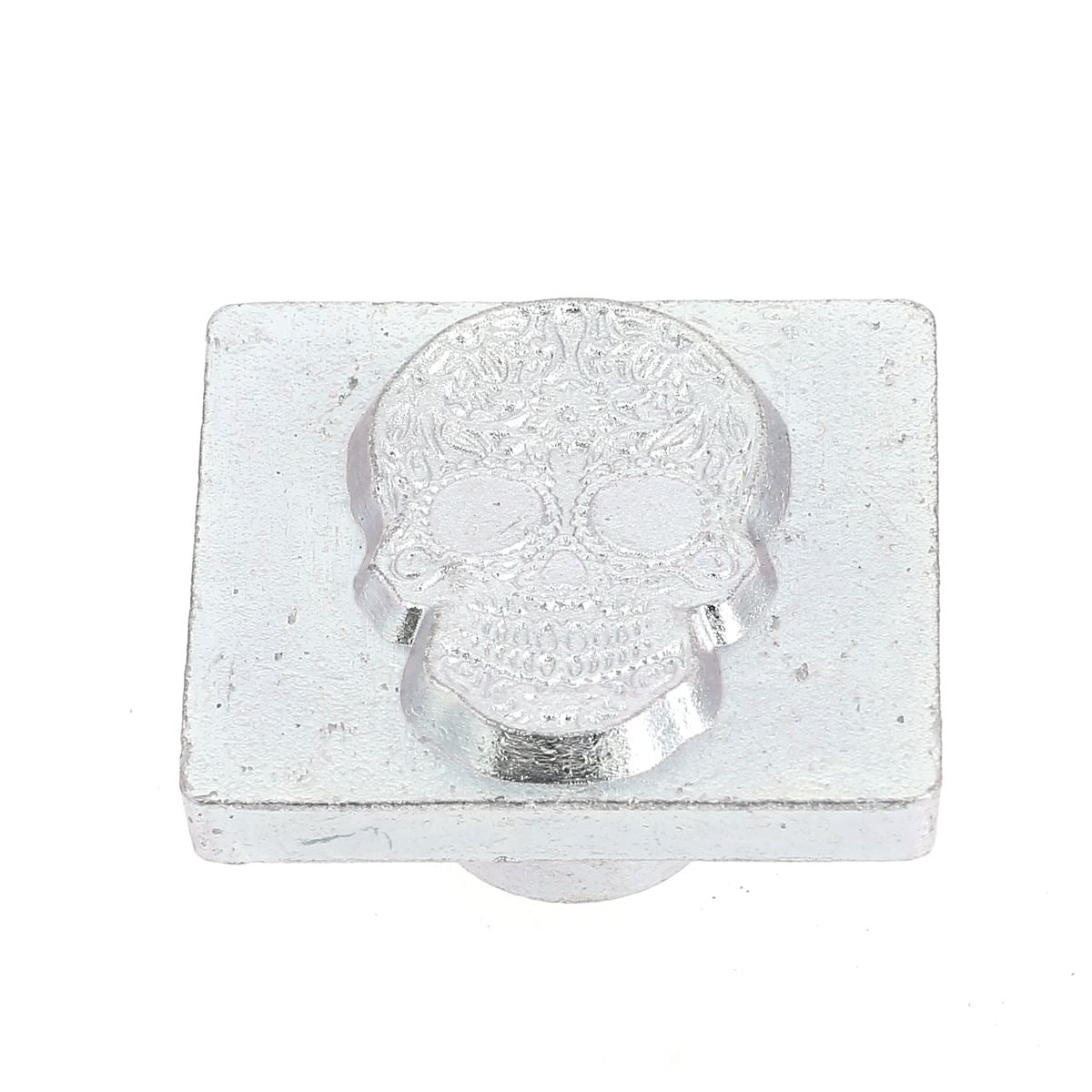 Outil Matoir 3D Tête de mort ethnique Tandy Leather, en métal pour gravure et décoration sur cuir.