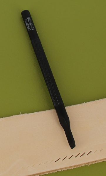 Griffe à frapper Tandy Leather pour laçage cuir, 1 point 4mm, outil de couture pour travail du cuir.