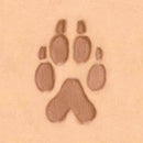Outils Matoir 3D Tandy Leather avec motif de patte de loup pour la sculpture et la finition du cuir.