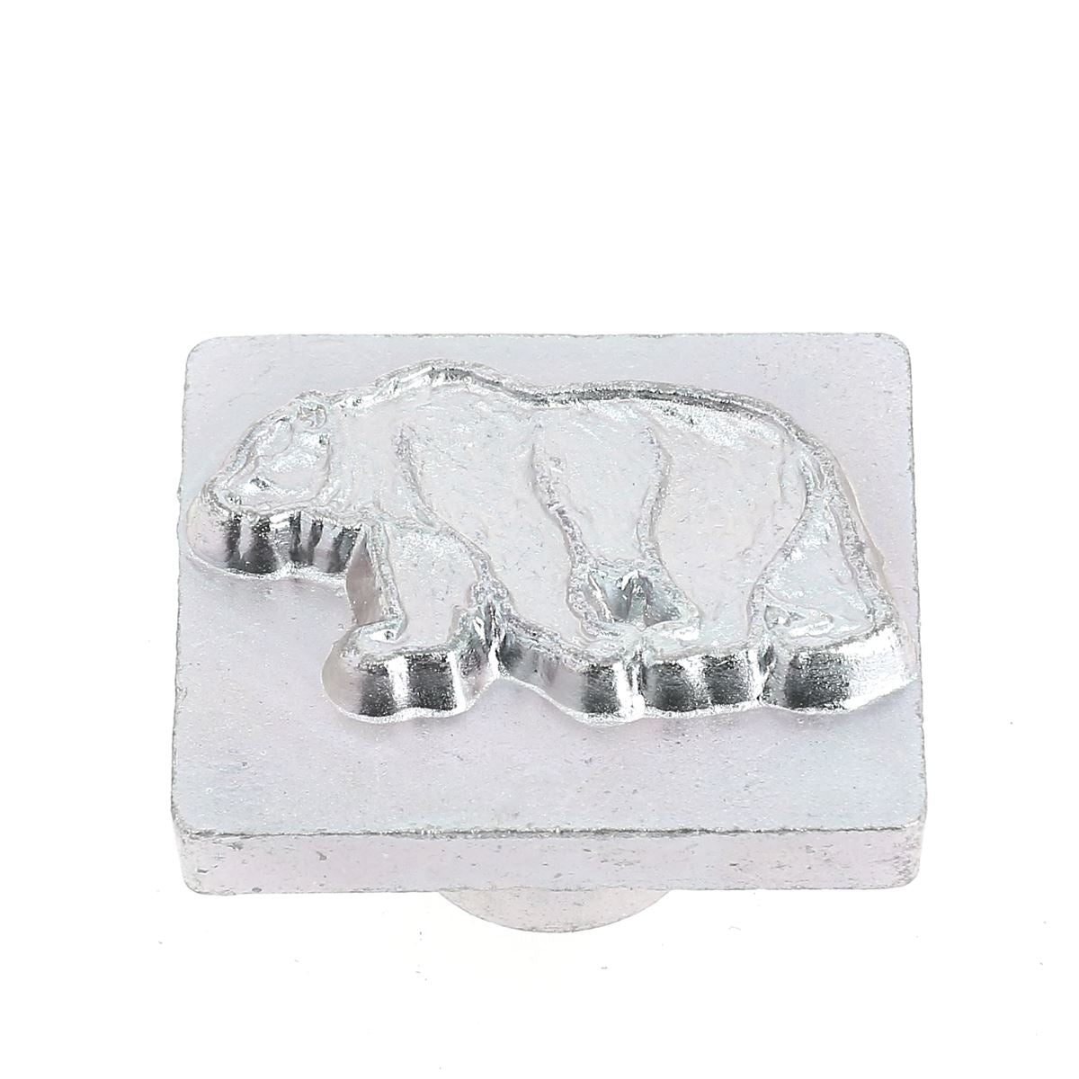 Outil Tandy Leather Matoir 3D en forme d'ours pour la sculpture et le travail du cuir, visible en détail.