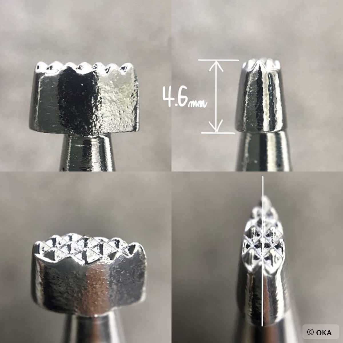 Matoir sur manche Oka avec fond grain fort de 2,7 mm, outil de menuiserie robuste, image montrant le produit en détail.