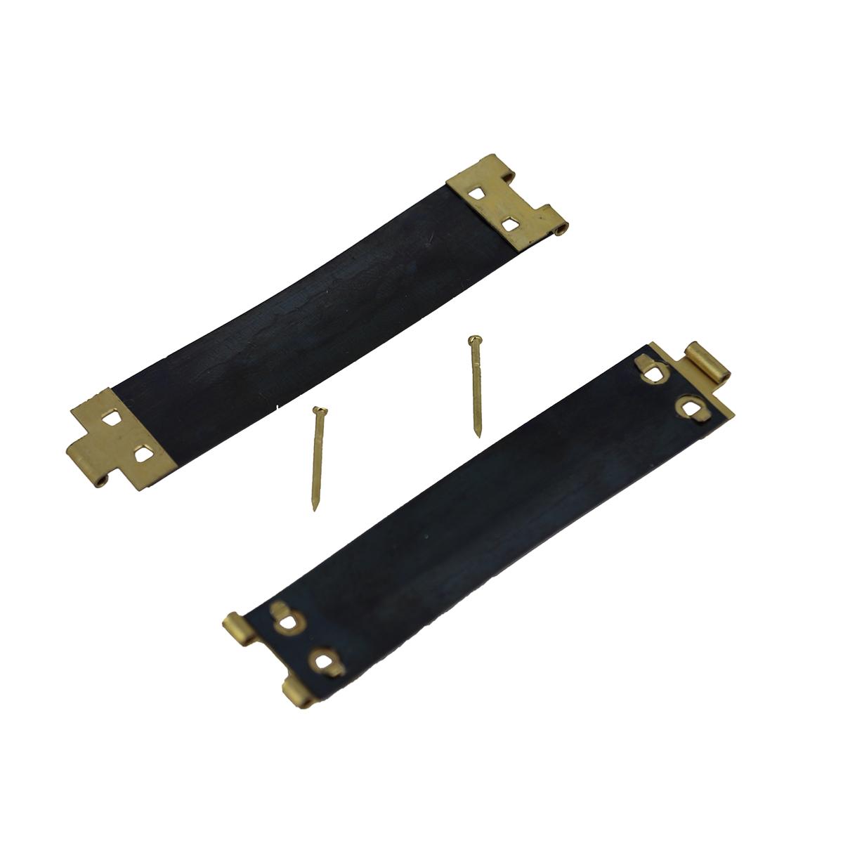 Fermoirs à cliquet non montés CLIC CLAC Deco Cuir, accessoires en métal, dimensions 7.2x1 cm, vue en gros plan
