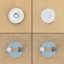 Fermoir TOP magnétique puissant rond en nickel, accessoire en plastique pour bijoux, image montrant la fermeture en détail.