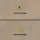 Rondelles en laiton massif de 11mm, accessoires avec motif tête de mort, image montrant le design en métal doré.