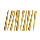 Ensemble de 10 embouts en laiton massif pour lacets ronds de 3 mm, accessoires de qualité pour cordons et lacets.