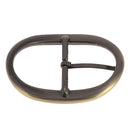 Boucle de ceinture double BÉA en laiton vieilli, 40mm, bouclerie élégante pour ceinture en cuir ou tissu.