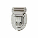 Fermeture de cartable TUCK de 21x30mm, accessoire pour sac, en métal durable, vue rapprochée sur un fond neutre