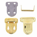 Fermeture de cartable TUCK de 42x47 mm, accessoire pour sac, en métal robuste, pour réparer ou renforcer la fermeture.