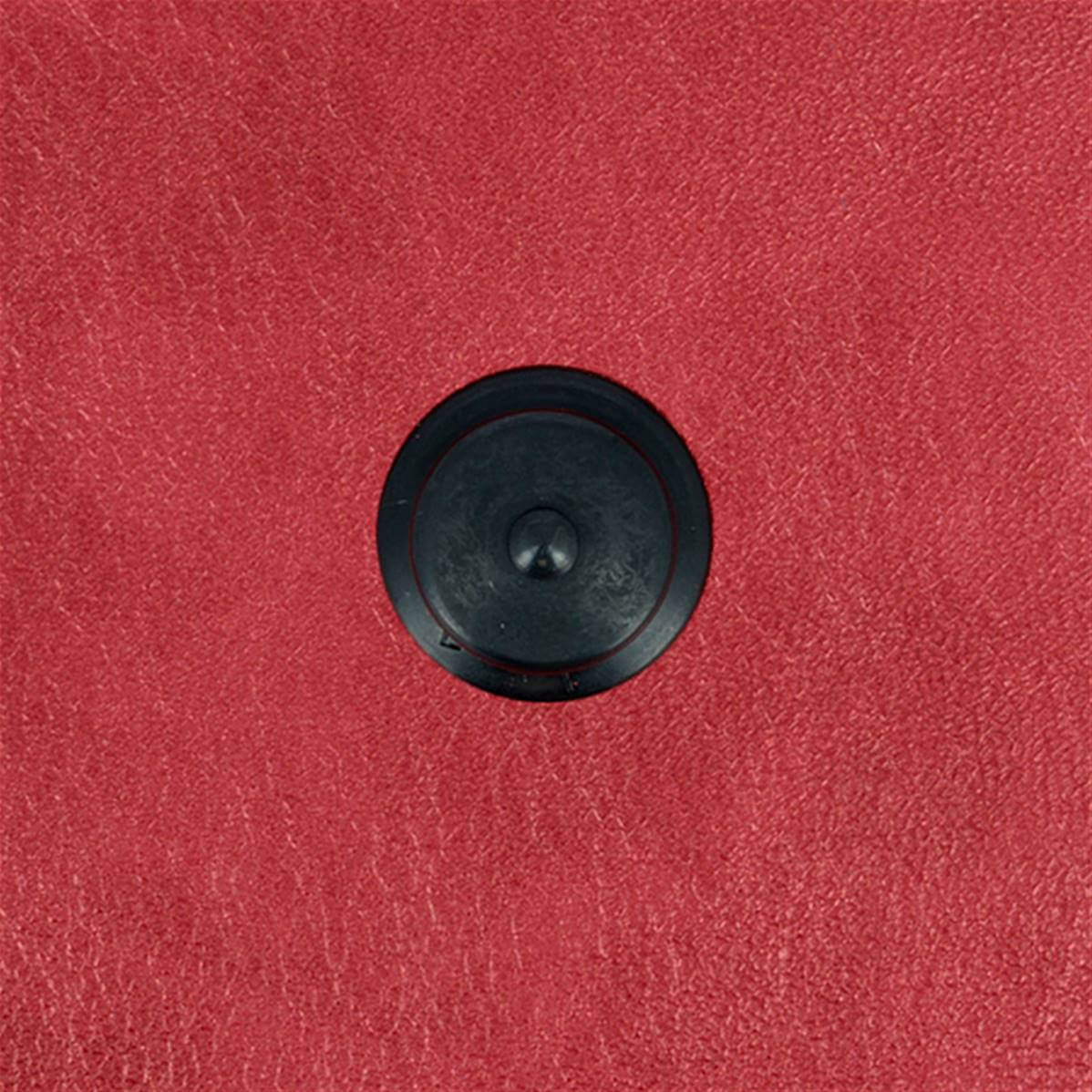 Accessoires Fermeture autobloquante LOXX tête large et lisse en chrome noir mat, pour fixation sécurisée et durable.
