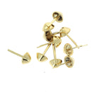 Lot de 10 pieds de sac coniques en doré clair, 12 mm, accessoires pour sacs, conçu par Autres.