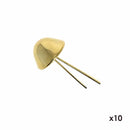 Lot de 10 pieds de sac coniques dorés et transparents de 14 mm, accessoires pour sacs, marque Autres.
