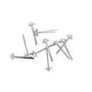 Lot de 10 pieds de sac coniques en nickel, accessoires pour sacs, diamètre 7 mm, pour fixation et renforts.