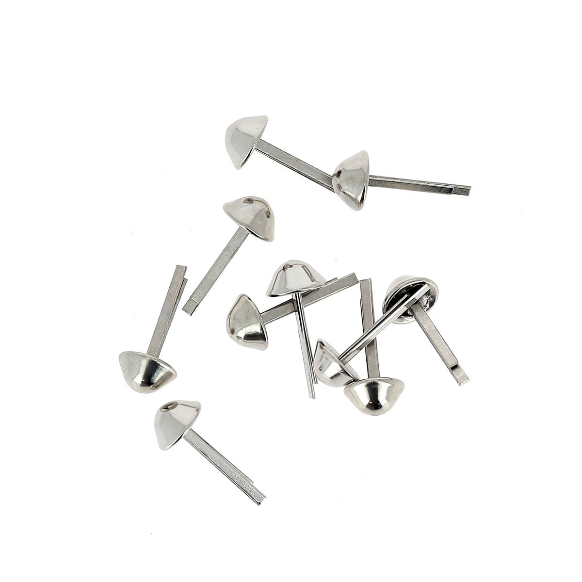 Lot de 10 pieds de sac coniques en nickel, accessoire pour sacs, avec une base conique de 9 mm, fabriqué par Autres.