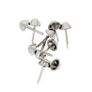 Lot de 10 pieds de sac coniques en nickel, accessoire pour sacs, diamètre 12 mm, fabriqué par Autres.