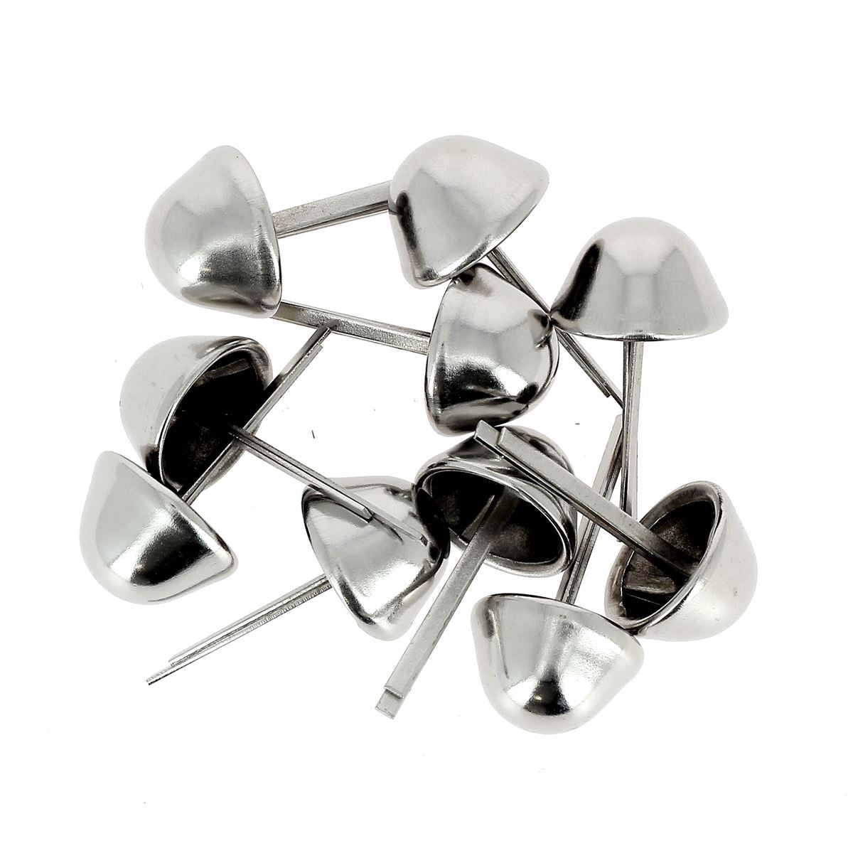 Lot de 10 pieds de sac coniques en nickel, 18 mm, accessoires pour sacs, conçu par Autres.