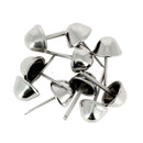 Lot de 10 pieds de sac coniques en nickel, 18 mm, accessoires pour sacs, conçu par Autres.