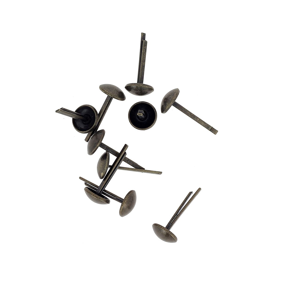 Lot de 10 pieds de sac ronds en laiton vieilli pour accessoires de sac, diamètre 9 mm, de marque Autres.