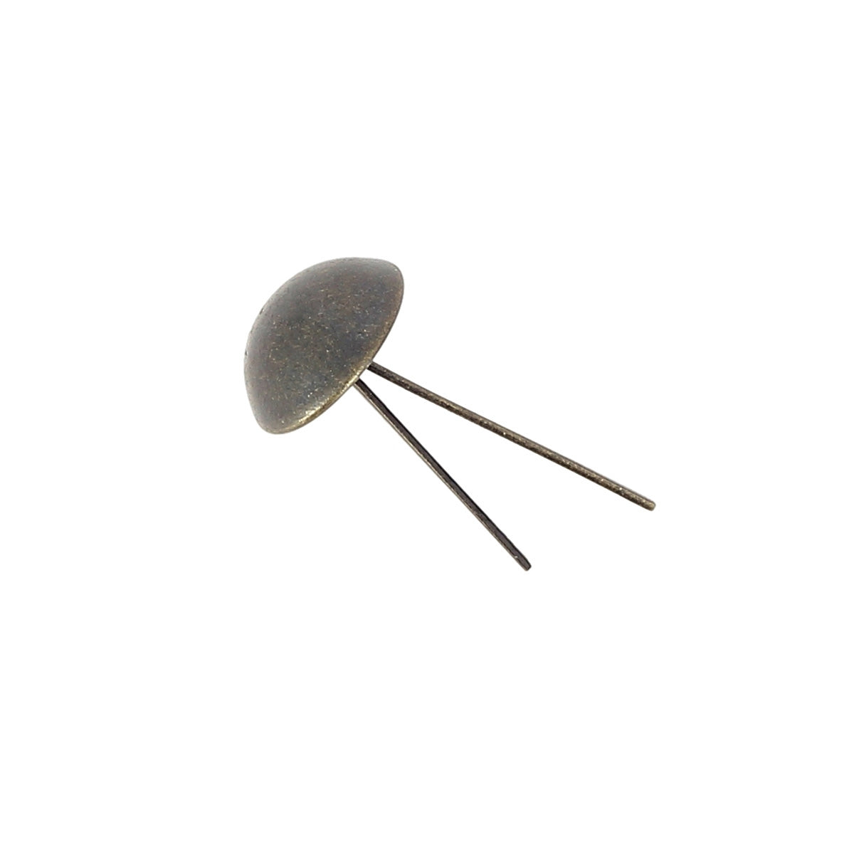 Lot de 10 pieds de sac ronds en laiton vieilli, accessoires pour sacs, diamètre 12mm, finition élégante.