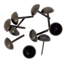 Lot de 10 pieds de sac ronds en laiton vieilli, 18 mm, accessoires pour sacs, design rond et durable, image claire des pièces.