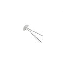 Lot de 10 pieds de sac ronds en nickel, accessoires pour sacs, diamètre 5 mm, finition métallique.