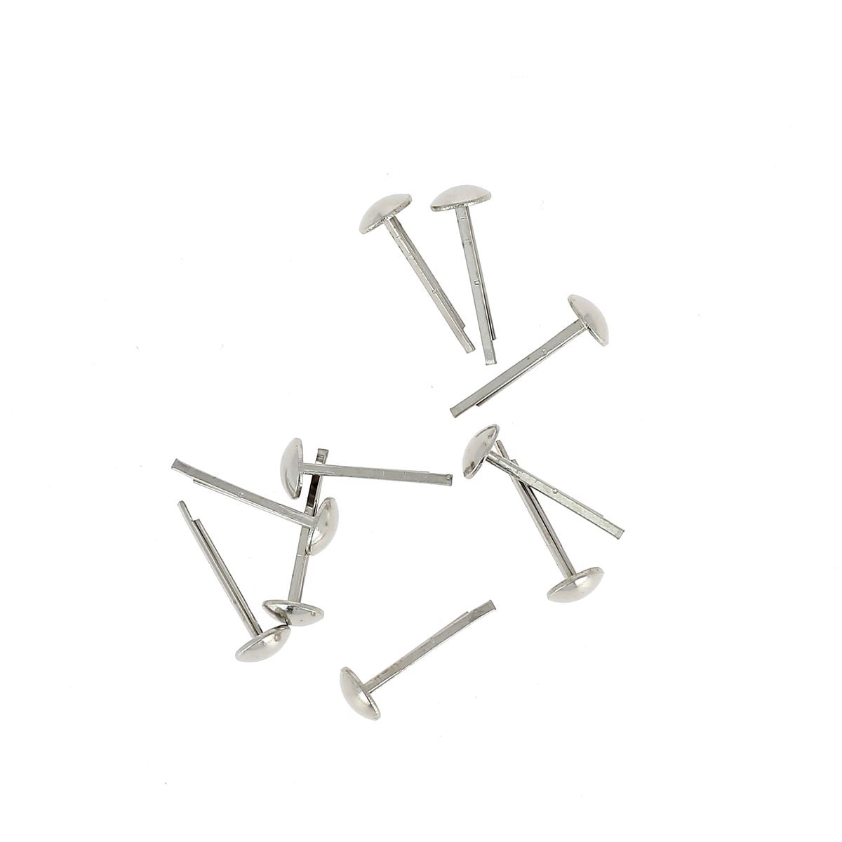 Lot de 10 pieds de sac ronds en nickel, accessoires pour sacs, diamètre 7 mm, fabriqué par Autres.