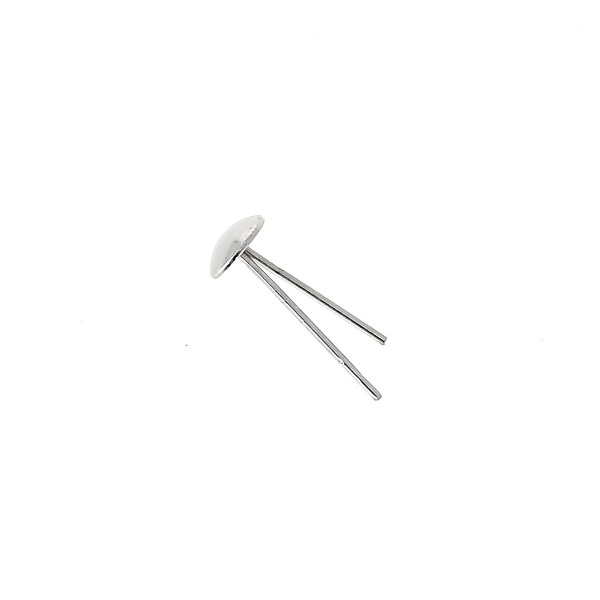 Lot de 10 pieds de sac ronds en nickel, accessoires pour sacs, diamètre 7 mm, finition élégante.