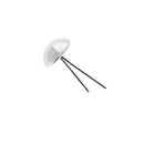 Lot de 10 pieds de sac ronds en nickel, accessoires pour sacs, diamètre 12 mm, fabrication robuste et élégante.