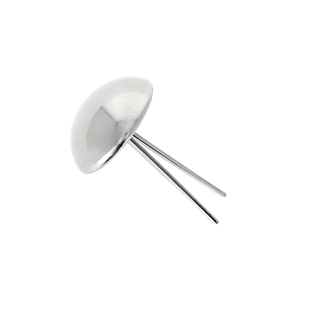 Lot de 10 pieds de sac ronds en nickel, 18mm, accessoires pour sacs en tissu ou cuir, finition élégante.