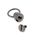 Bouton de col avec anneau de 9mm, accessoire de mode, en métal, avec un design rappelant un canon de fusil, pour vêtement élégant