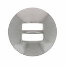 Concho à lacer LISSE en inox de la marque Ivan, accessoire métallique avec lanière en cuir visible sur l'image.