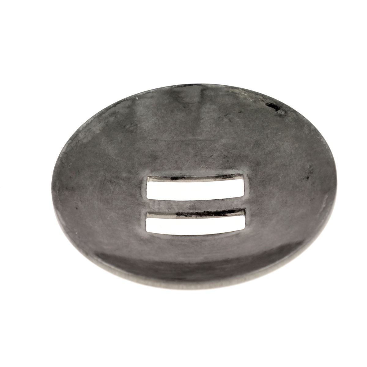 Concho à lacer LISSE en inox de la marque Ivan, accessoires métalliques avec boucle en acier inoxydable.