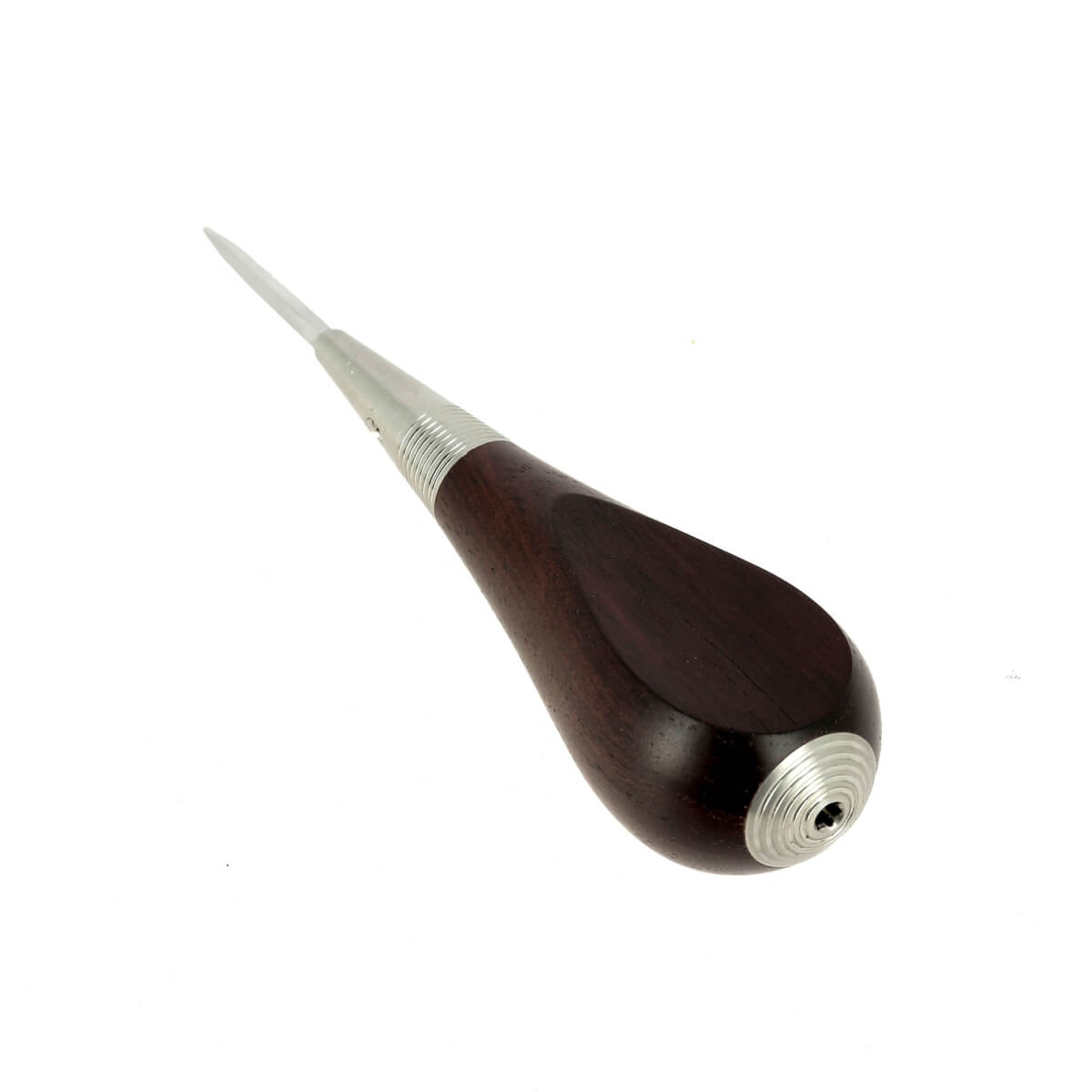 Alêne aux pinces sellier Jérôme David Excellence, 3mm, avec manche en bois de violette, outil de maroquinerie.
