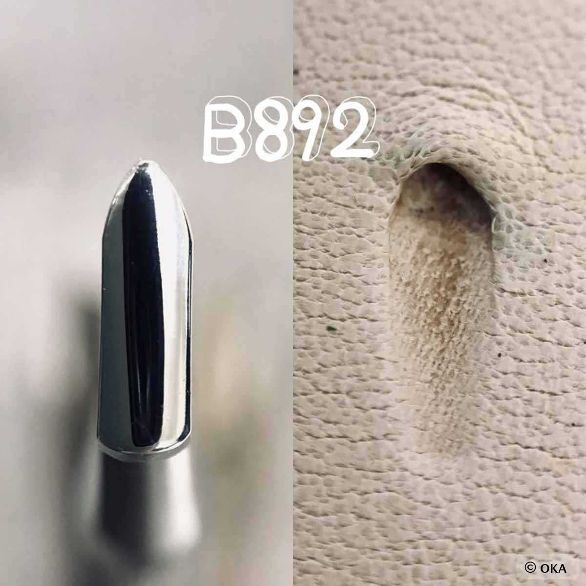 Matoir sur manche Oka, outil à undercut beveler lisse de 2,8 mm pour travaux précis sur bois ou matériaux.