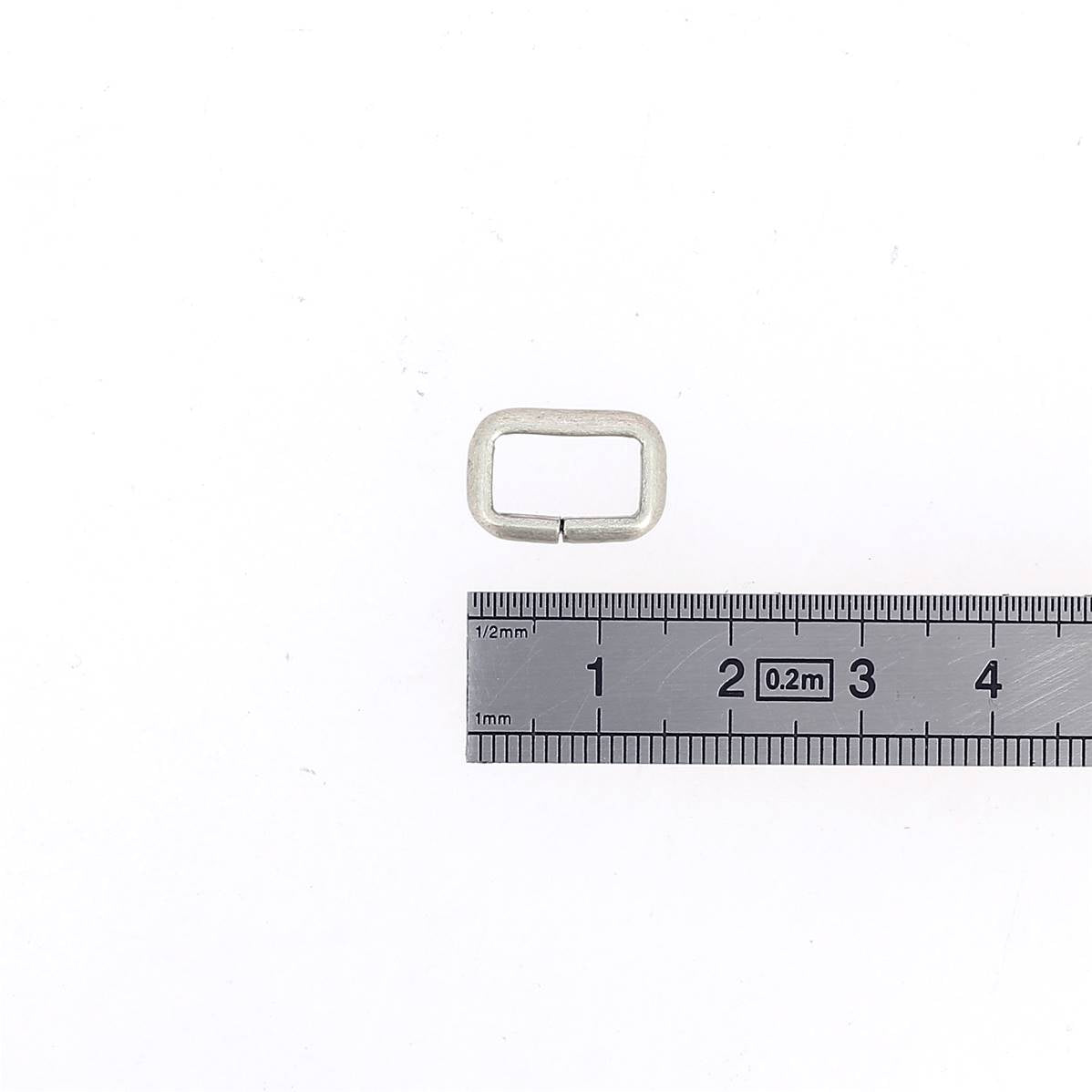 Passant de sangle en acier de 10 mm pour ceinture, avec boucle en cuir, accessoires robustes pour ceinture.