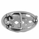 Boucle de ceinturon noeud celtique ODA en argent vieilli, 25 mm, accessoire de bouclerie élégant et détaillé.