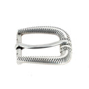Boucle de ceinture NEL en argent vieilli, 25mm, boucle de ceinture en métal pour accessoire de mode élégante