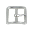 Boucle de ceinture double en laiton massif, bouclerie de style classique pour ceinture en cuir.
