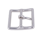 Boucle de ceinture double en laiton massif, bouclerie en nickel, pour ceinture durable et élégante.