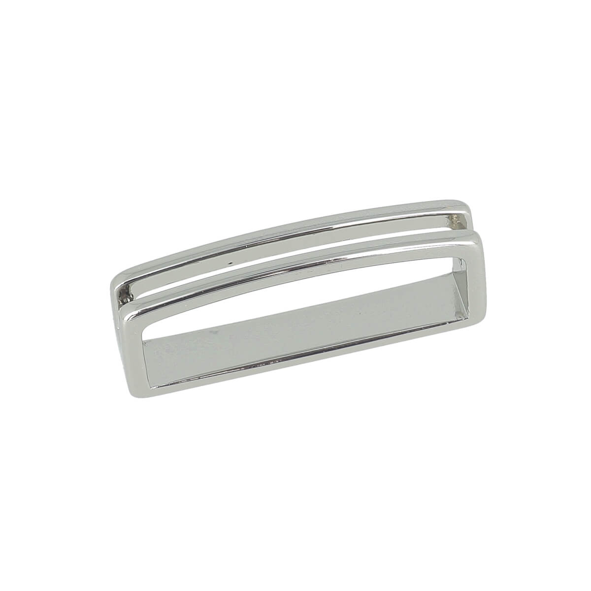 Passant de ceinture PIO en laiton de 30mm, pièce de bouclerie de marque Autres, finition nickelée pour ceinture.