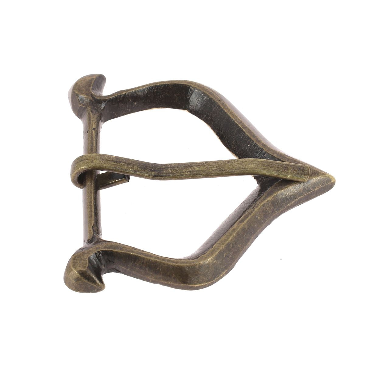 Boucle de ceinture en laiton massif TRY, style vieilli, 32mm, bouclerie pour ceinture en cuir ou tissu.