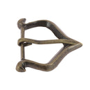 Boucle de ceinture en laiton massif TRY, style vieilli, 32mm, bouclerie pour ceinture en cuir ou tissu.