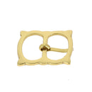 Boucle de ceinture médiévale en laiton massif