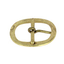 Boucle de ceinture double en laiton massif JAD de 32mm, pièce de bouclerie robuste pour ceinture en cuir.