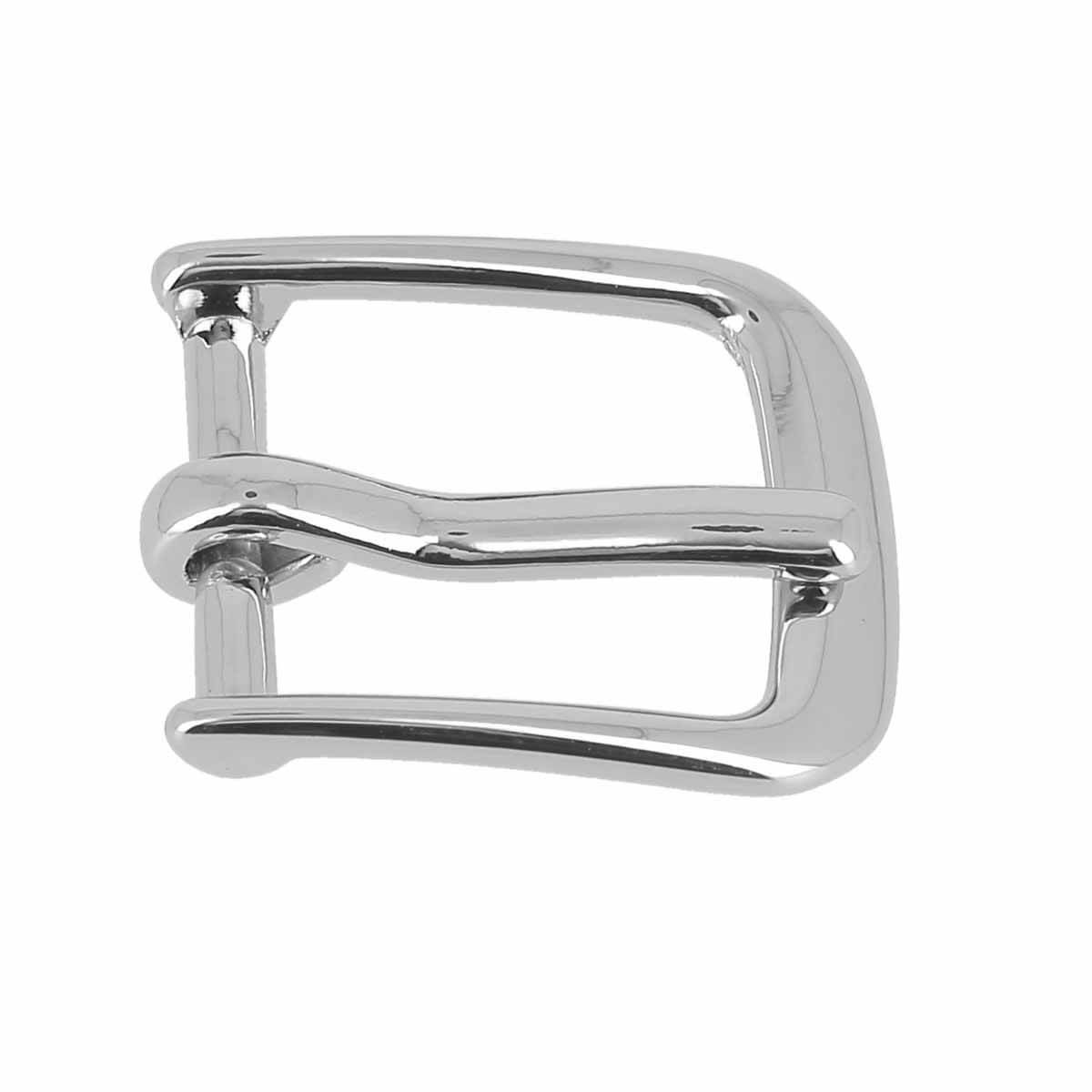 Boucle de ceinture YVU de 15mm, boucle en métal pour ceinture, vue en gros plan sur la face avant.