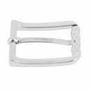 Boucle de ceinture IVA en nickelé, 25 mm, pièce de bouclerie pour ceinture en métal.
