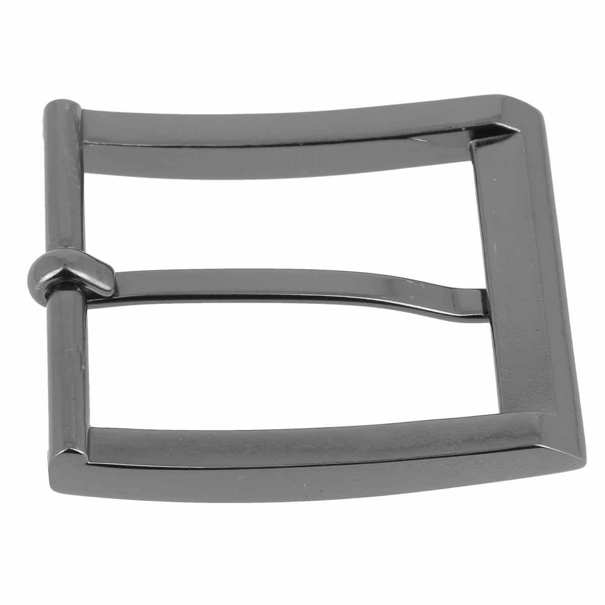 Boucle de ceinture NUH canon de fusil satinée, boucle de 35mm en acier pour accessoires de mode ou utilitaires.