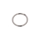 Anneau rond soudé en inox, boucle de 30 mm de diamètre avec fil de 4 mm, pour bricolage et fixation.